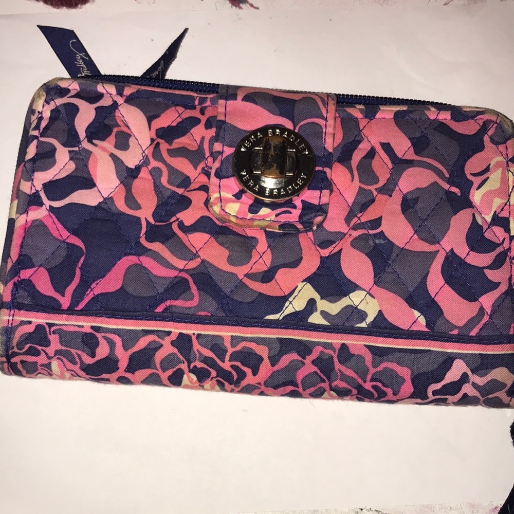 Katalina pink Vera Bradley wallet